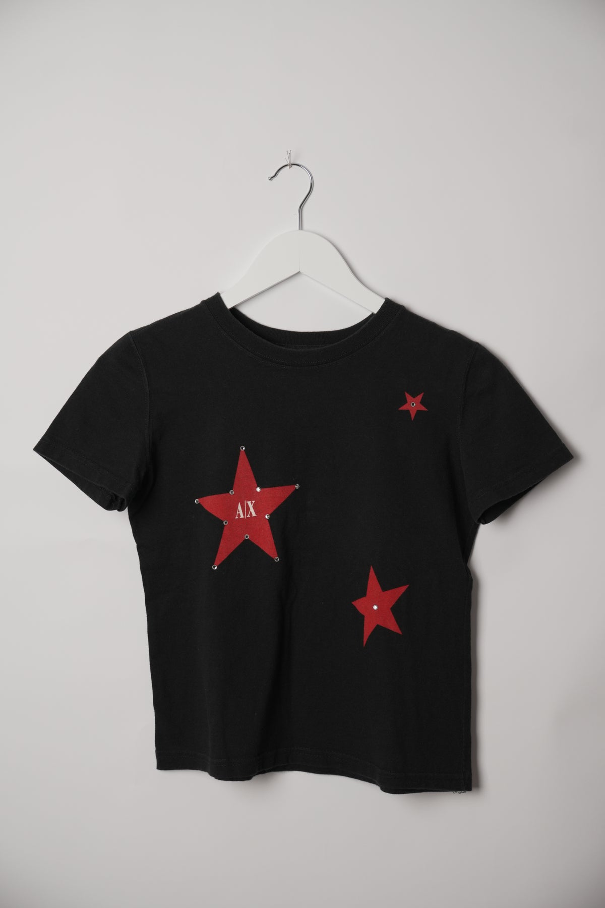Armani Exchange Black Star Print Tee