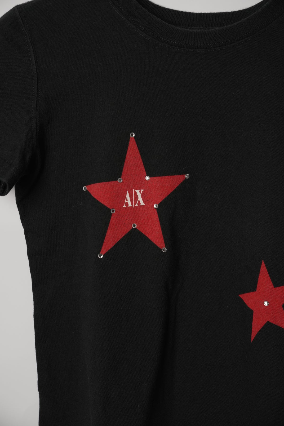 Armani Exchange Black Star Print Tee