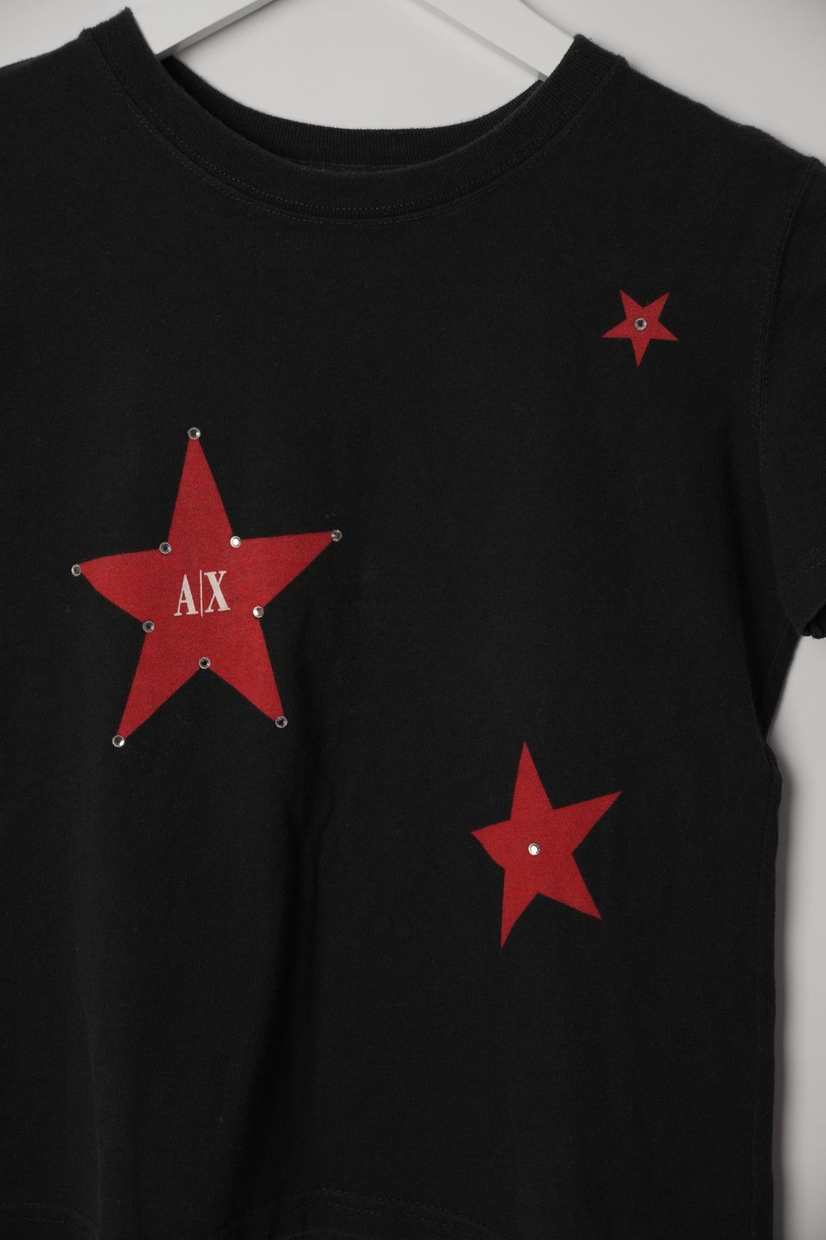 Armani Exchange Black Star Print Tee