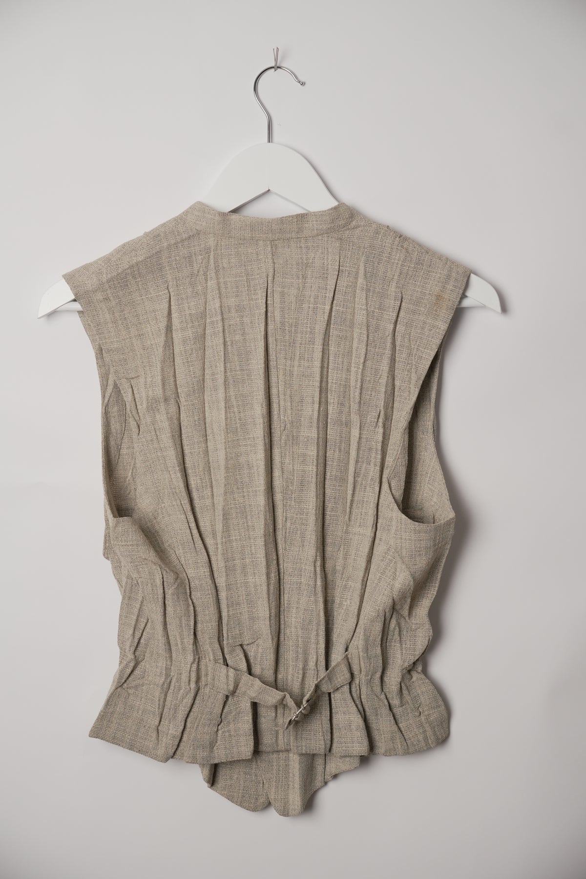 Issey Miyake Pleated Sleeveless Waistcoat with Flap Pockets