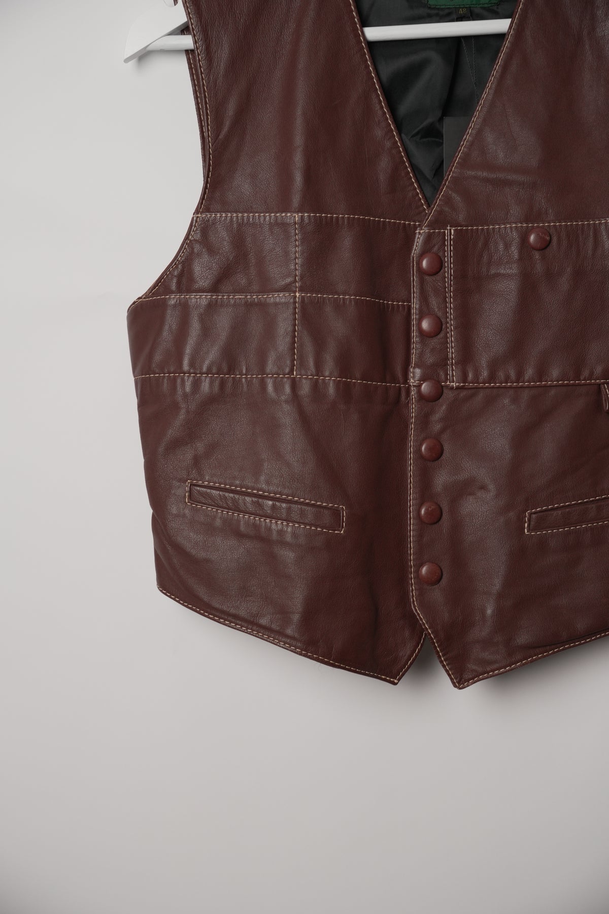 Junior Gaultier Brown Leather Vest