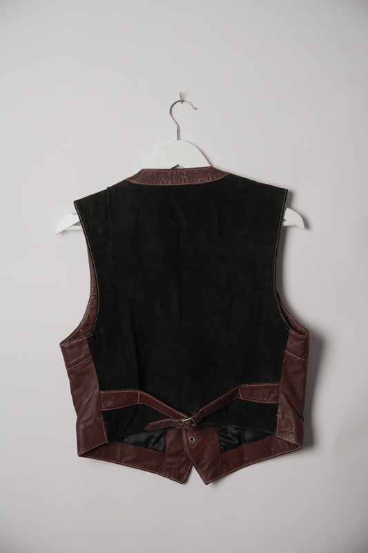 Junior Gaultier Brown Leather Vest