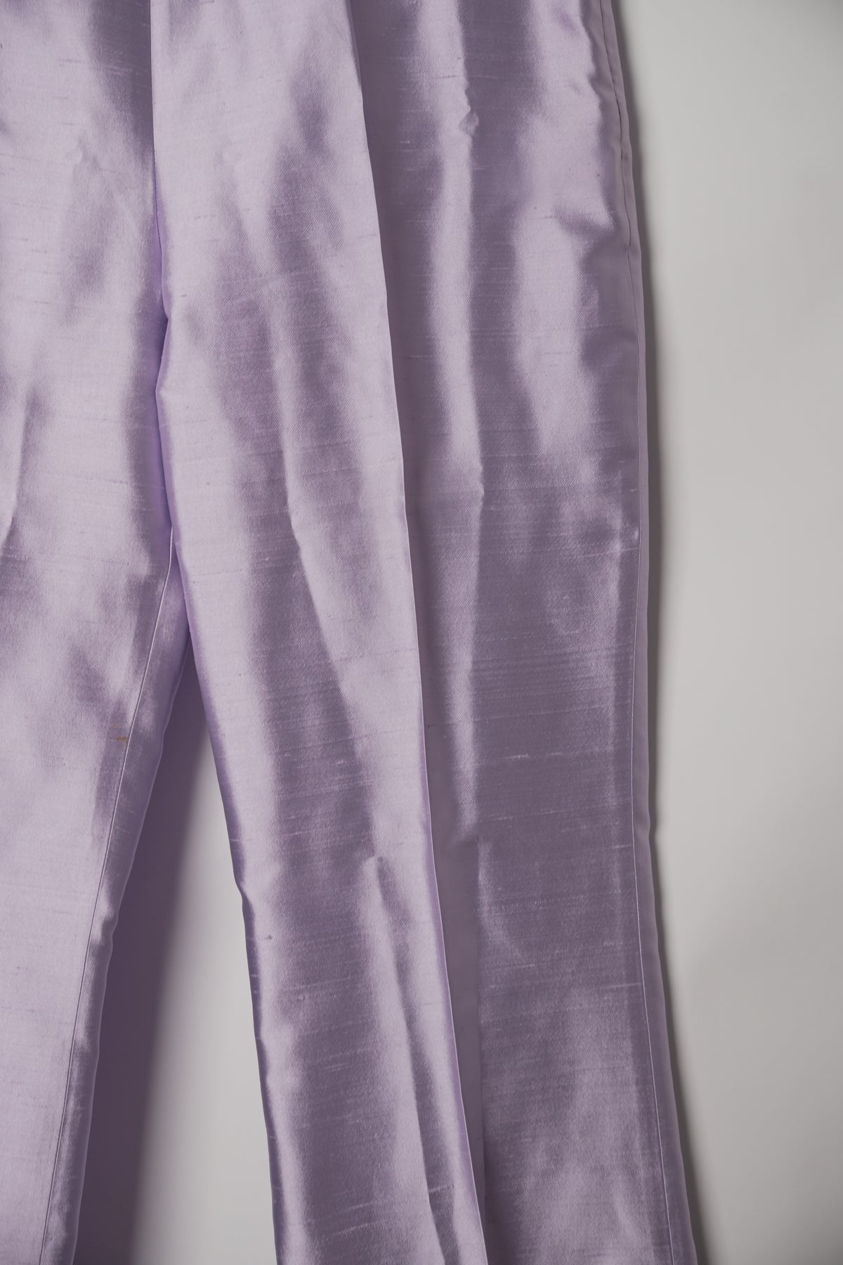 Escada Lilac Silk High Waist Flare Pants