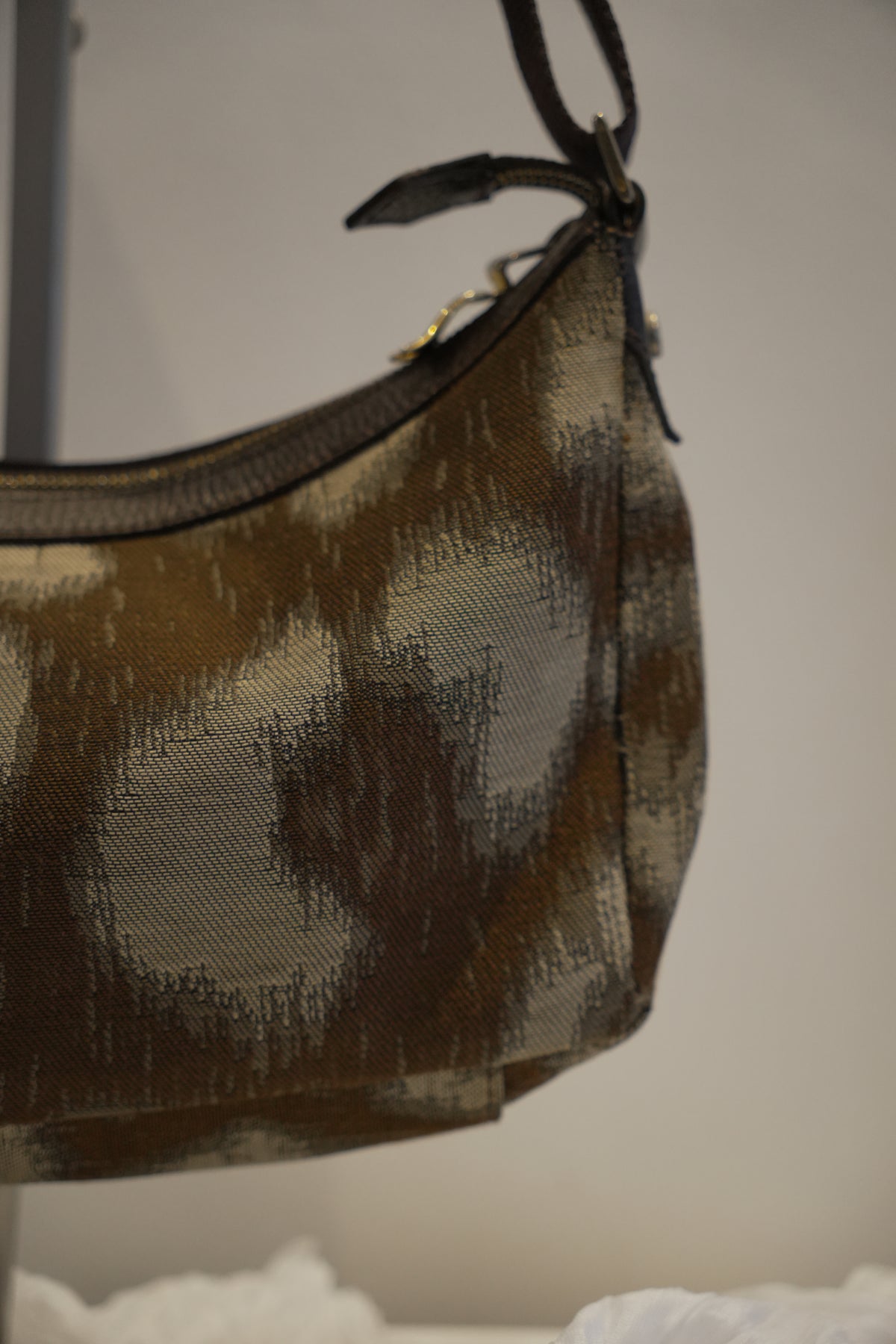 Vivienne Westwood Brown & Grey Leopard Print Crossbody Bag