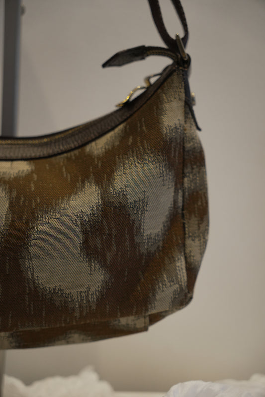 Vivienne Westwood Brown & Grey Leopard Print Crossbody Bag