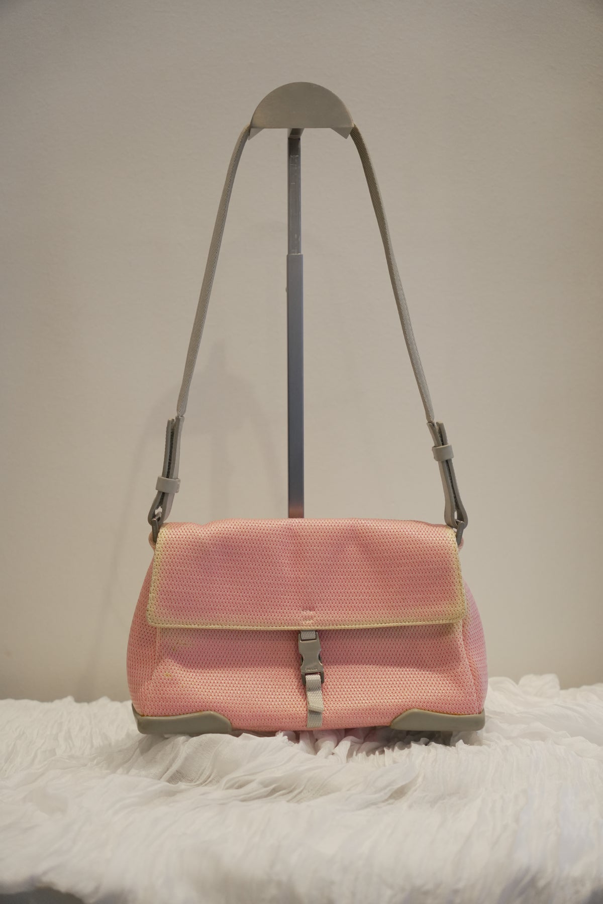 Prada Sports Pink Perforated SS1999 Handbag