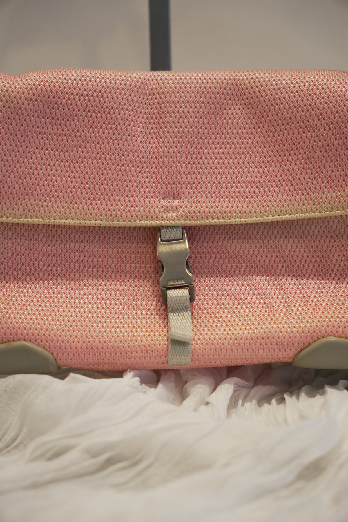 Prada Sports Pink Perforated SS1999 Handbag