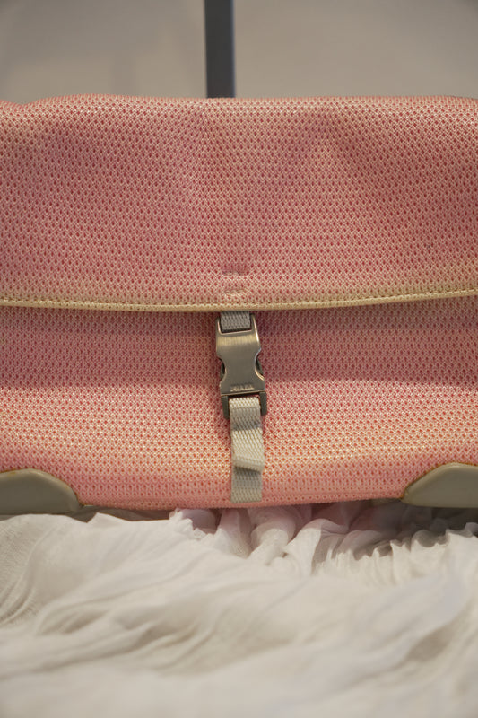 Prada Sports Pink Perforated SS1999 Handbag