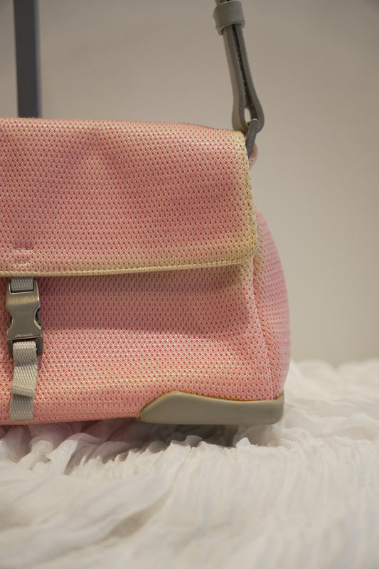 Prada Sports Pink Perforated SS1999 Handbag