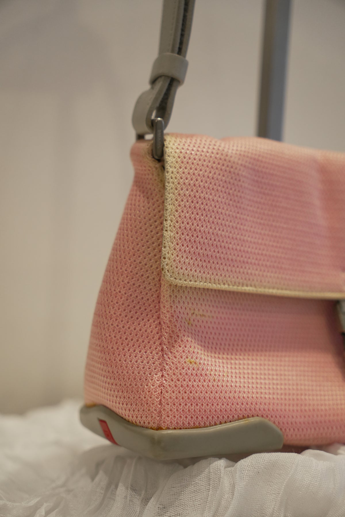 Prada Sports Pink Perforated SS1999 Handbag