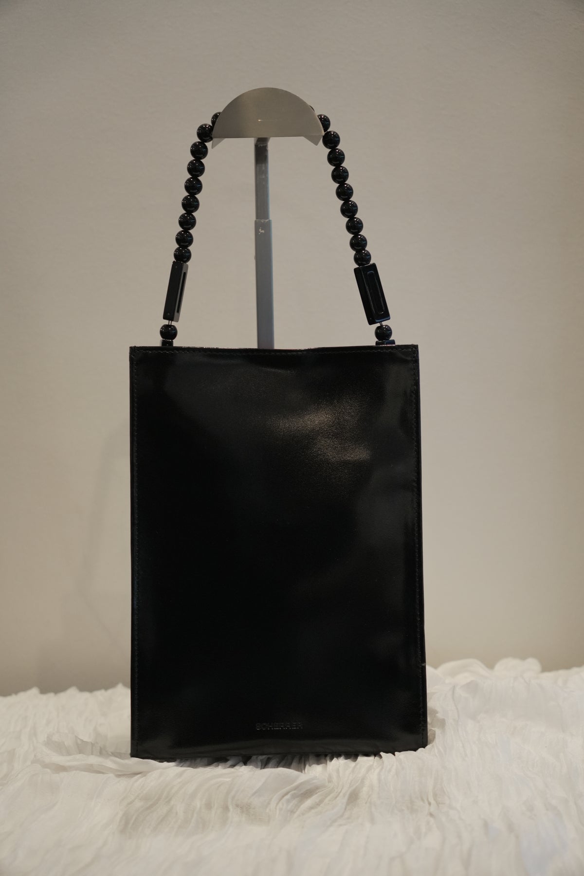 Jean Louis Scherrer Beaded Leather Rectangle Handbag