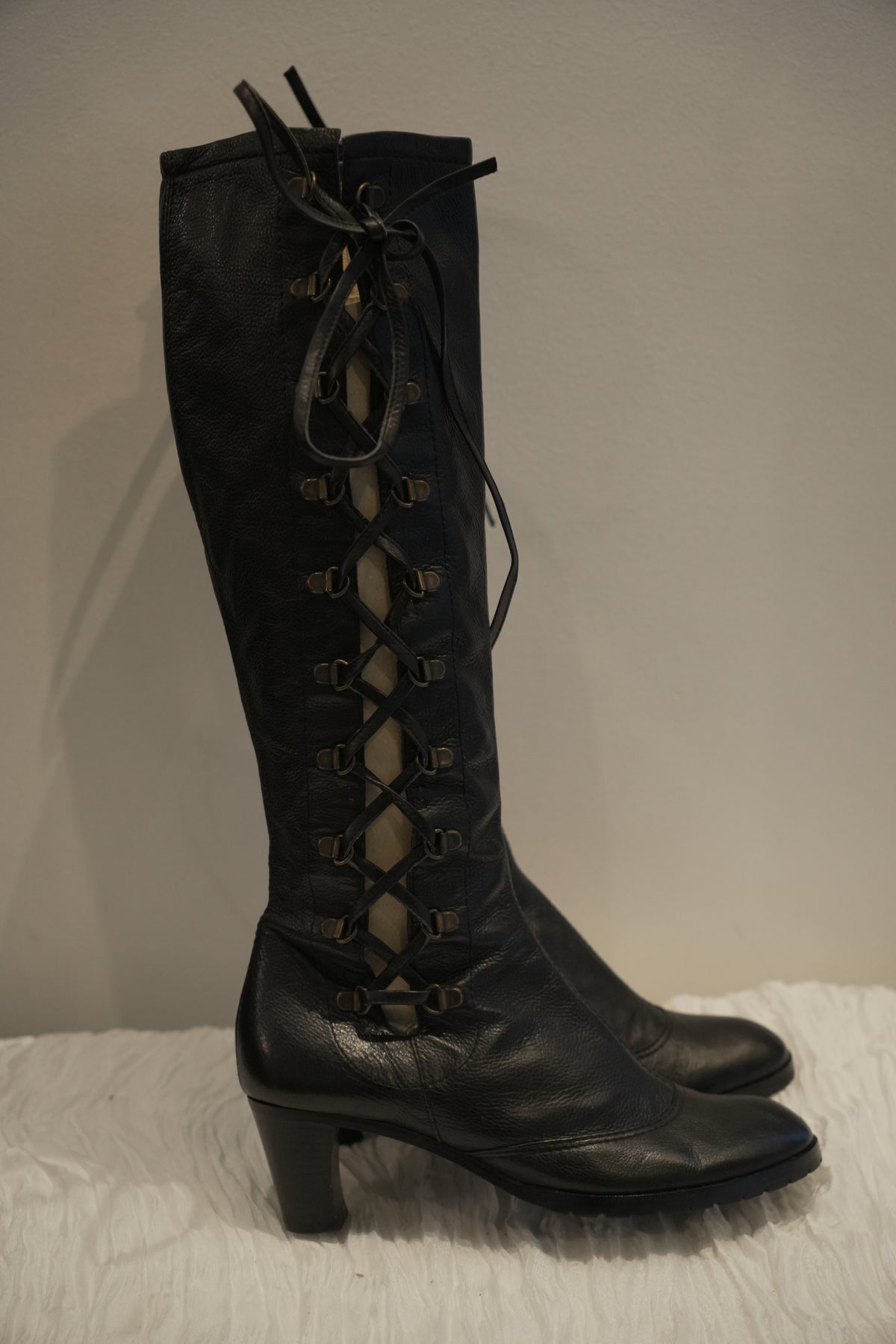 Marc Jacobs Lace Up Knee High Boots Sz37.5