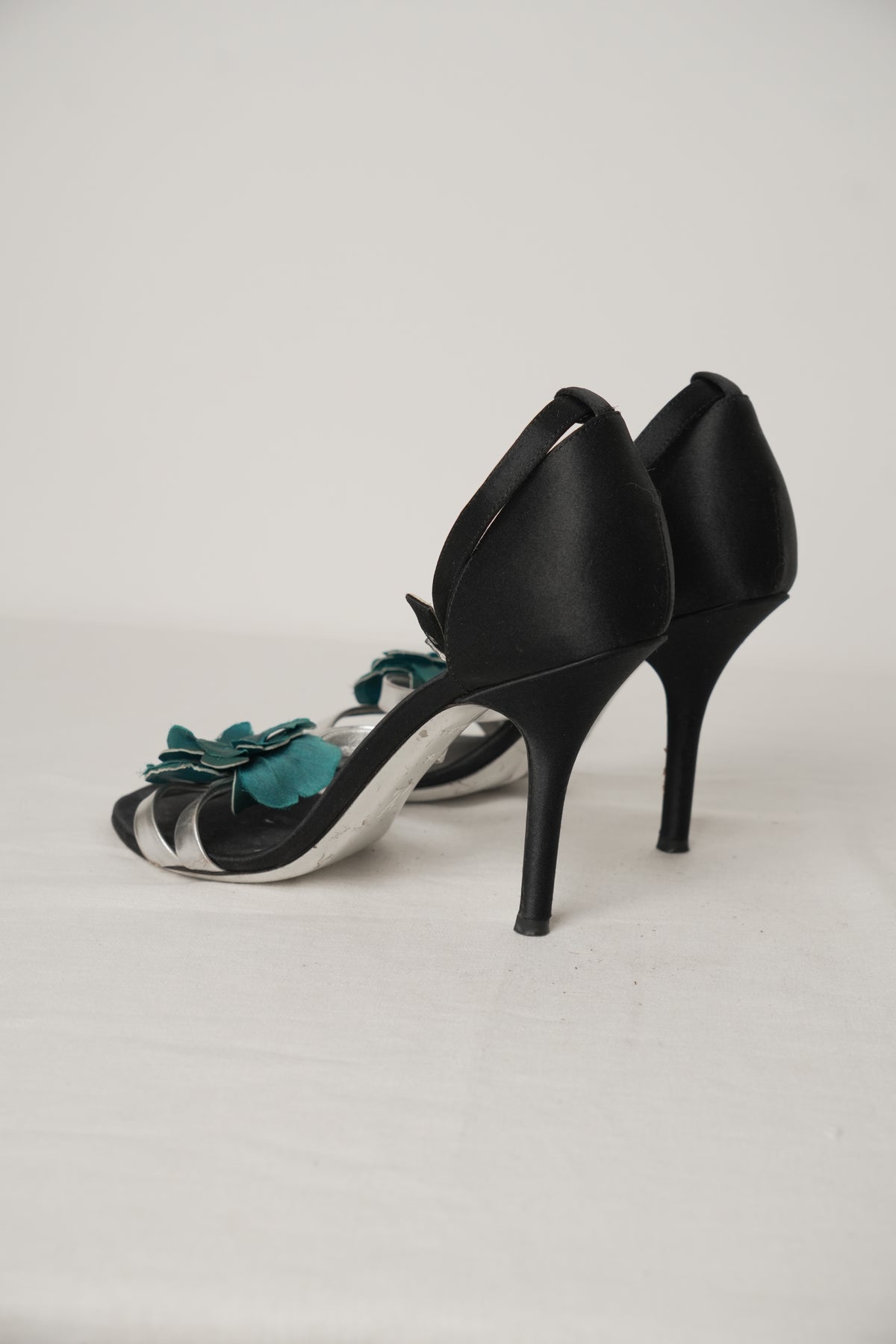 Louis Vuitton Floral Logo Sandal Heels Sz36