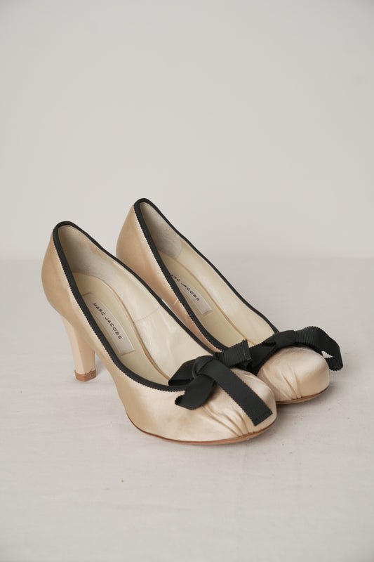 Marc Jacobs Satin Ribbon Ballet Heels Sz36.5