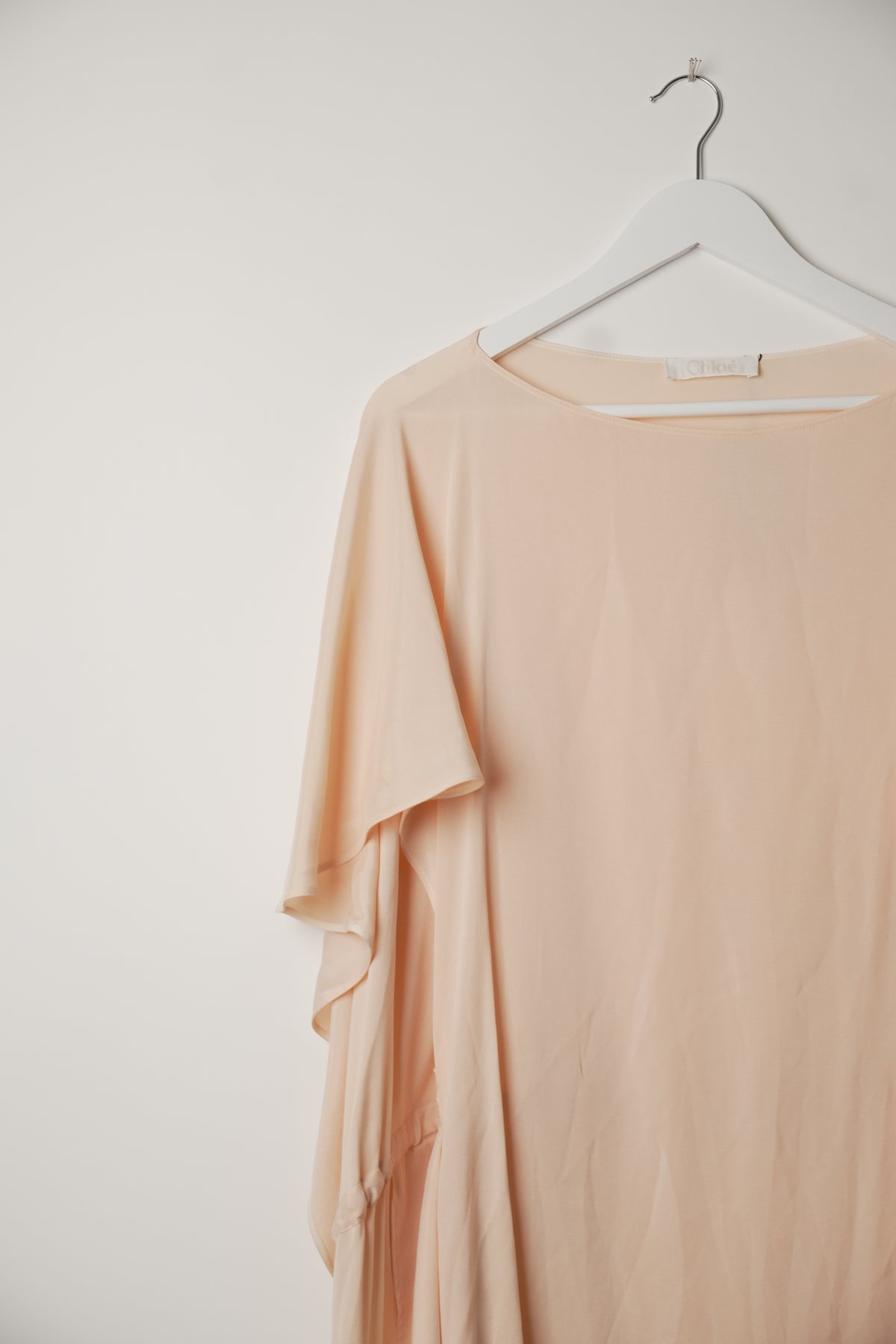 Chloe Coral Flare Short Sleeve Dress