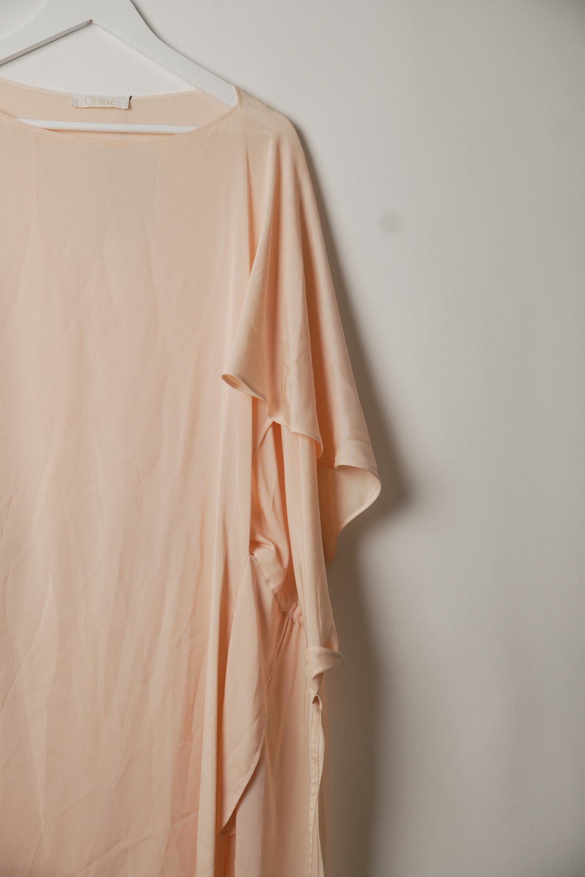 Chloe Coral Flare Short Sleeve Dress