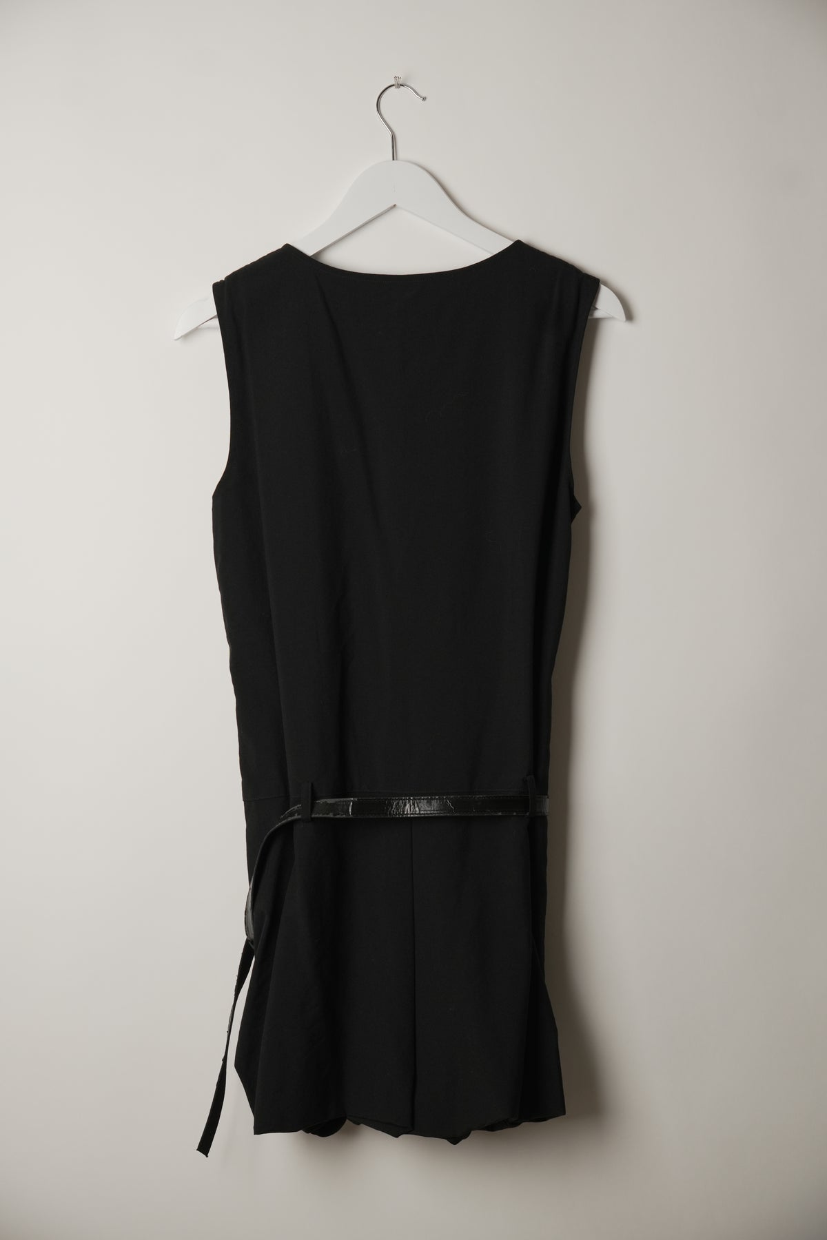Comme Des Garcons Junya Watanabe Button Down Vertical Panel Playsuit with Belt
