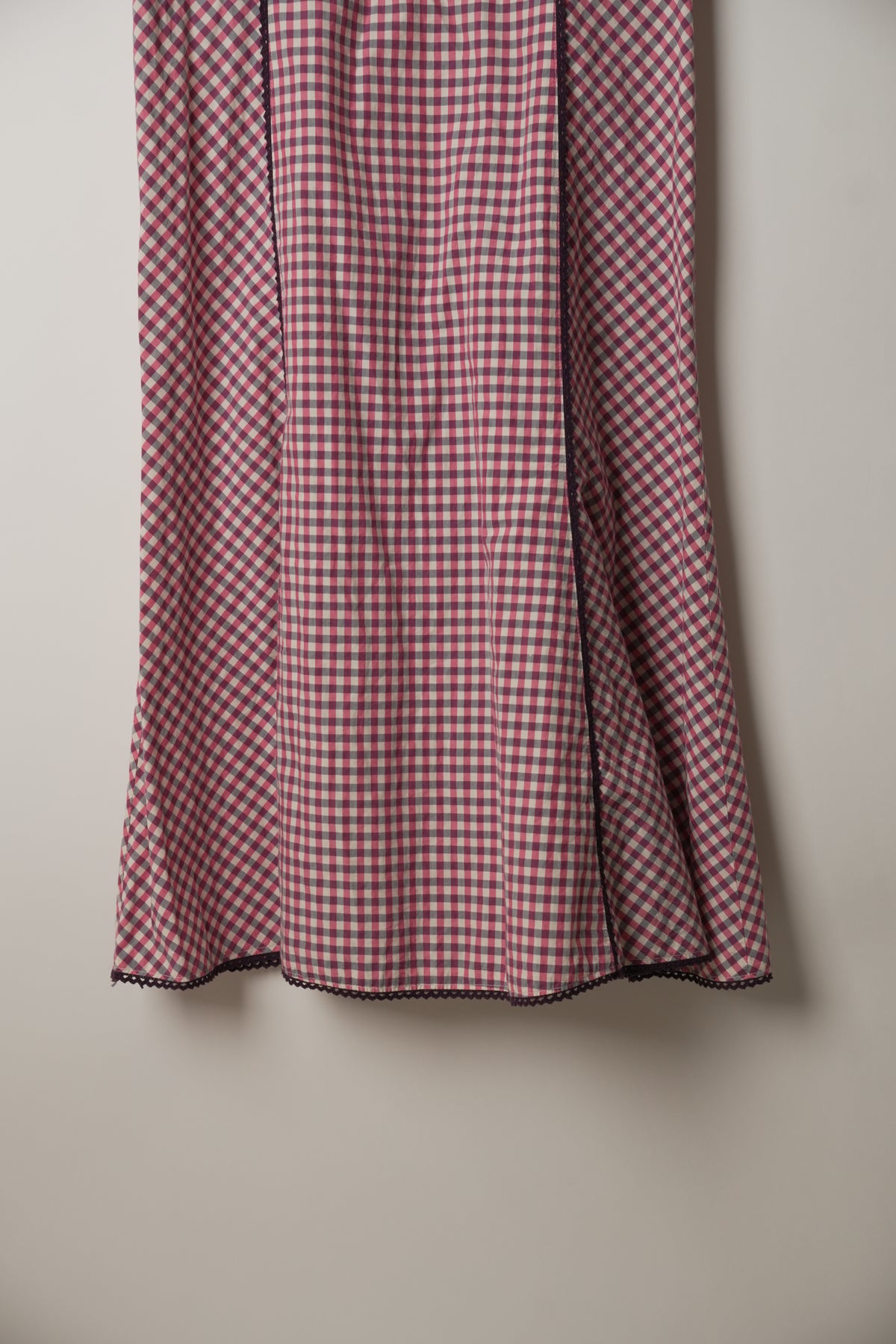 Max Mara Gingham Check Sleeveless Dress
