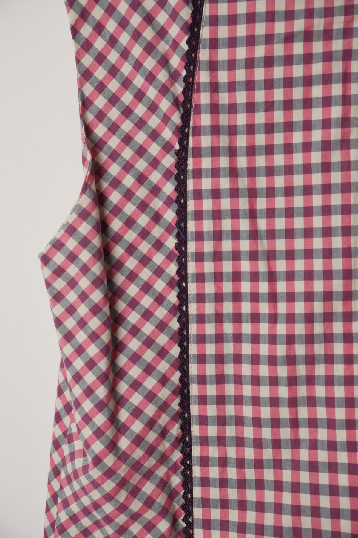 Max Mara Gingham Check Sleeveless Dress