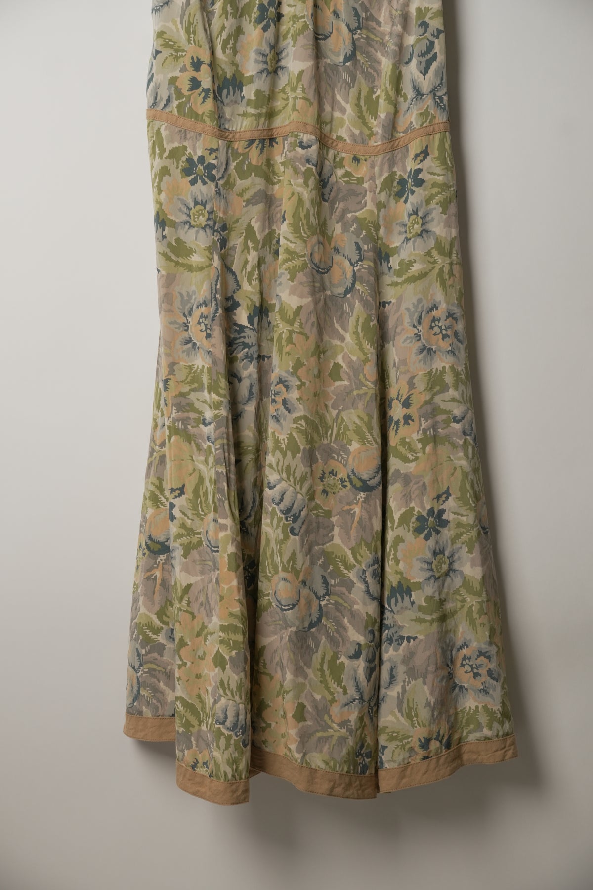 DKNY Silk Blend Floral Cami Midi Dress