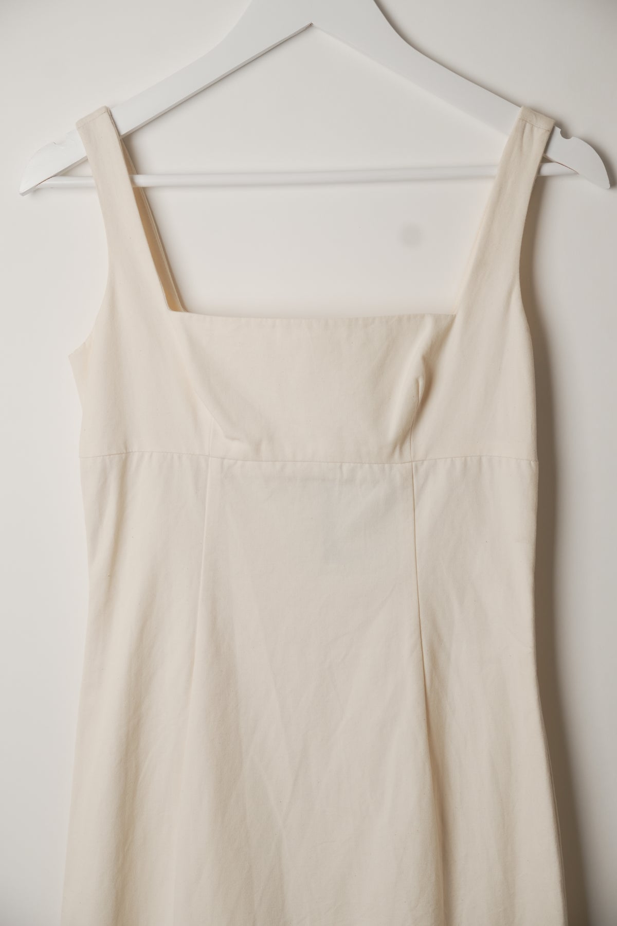 Valentino Square Neck Ruched Bust Midi Dress