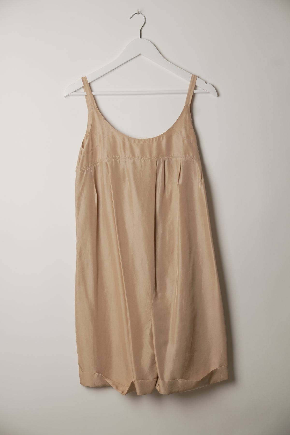 Prada Sports Silk Beige Cami Balloon Overalls