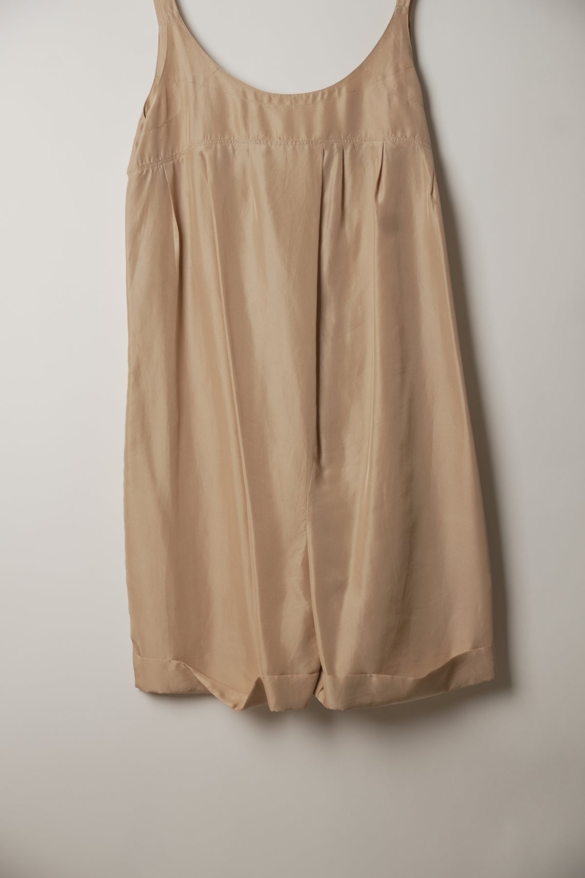 Prada Sports Silk Beige Cami Balloon Overalls