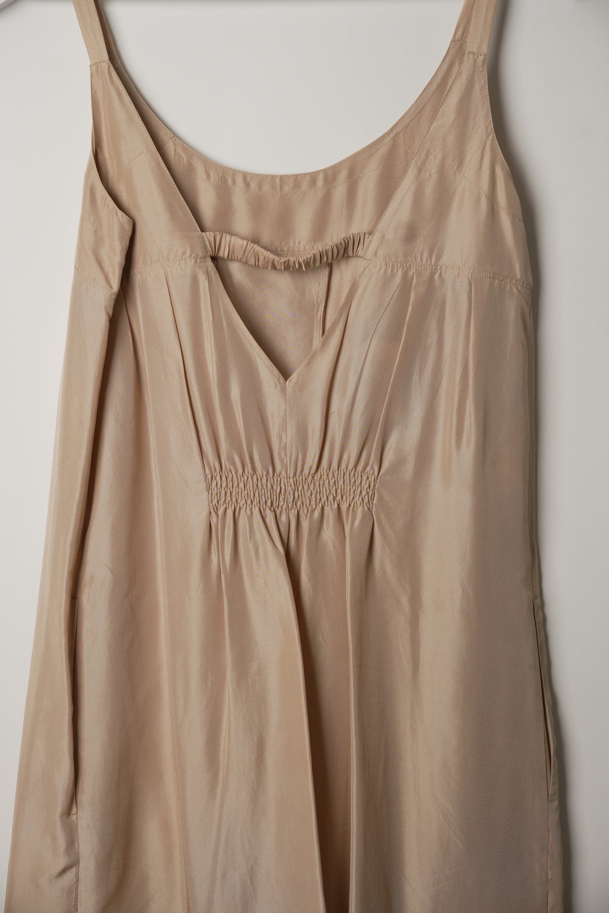 Prada Sports Silk Beige Cami Balloon Overalls