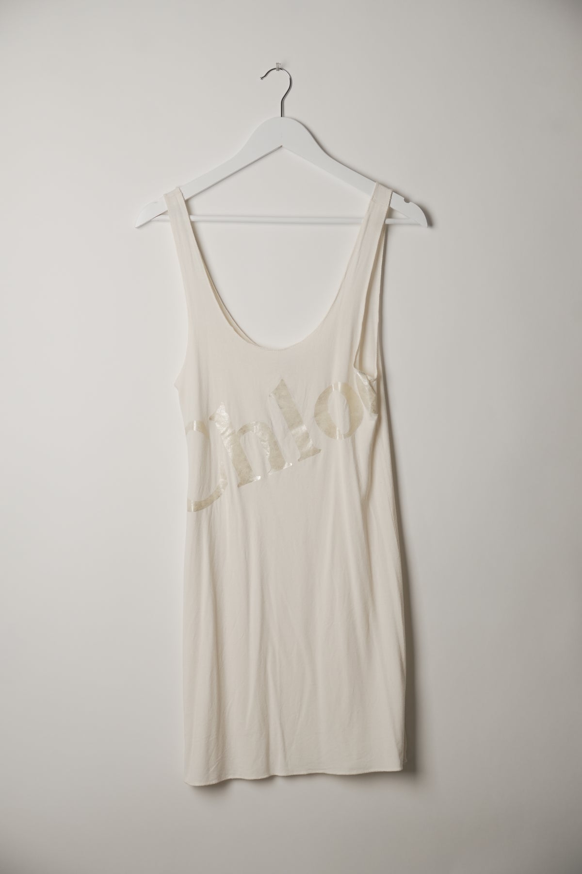 Chloe Logo Sleeveless Tank Mini Dress
