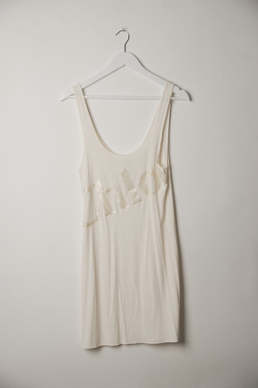 Chloe Logo Sleeveless Tank Mini Dress