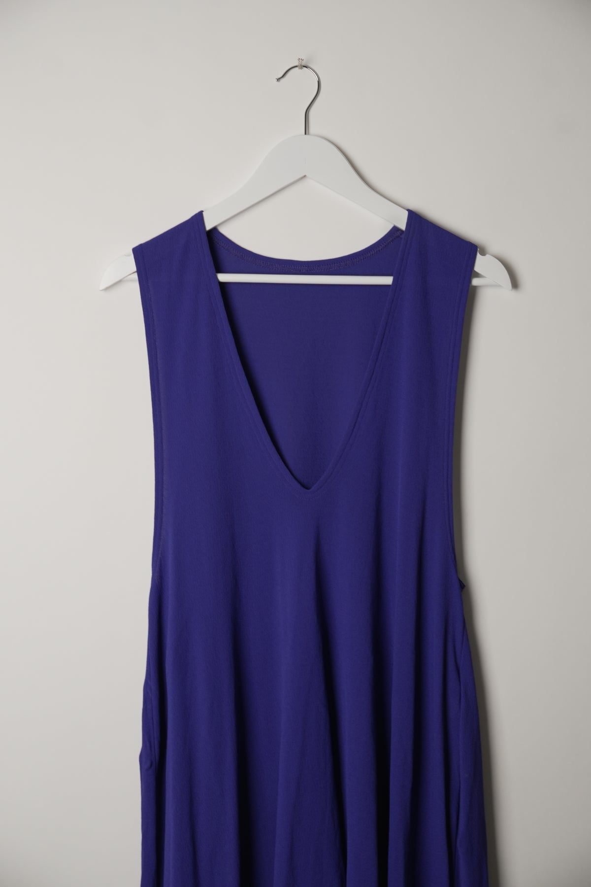 Hiroko Koshino Sleeveless Asymmetric Purple Dress