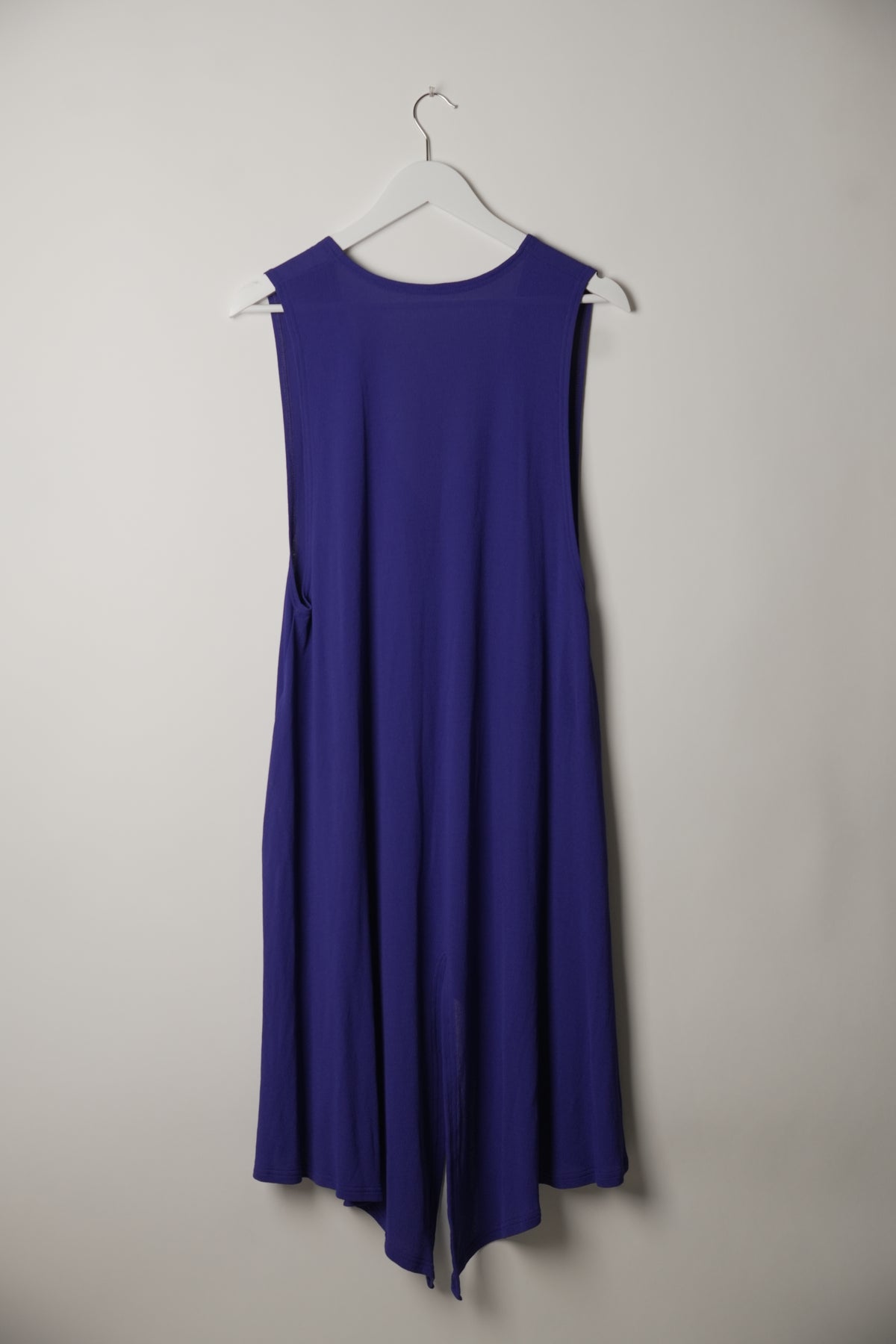 Hiroko Koshino Sleeveless Asymmetric Purple Dress