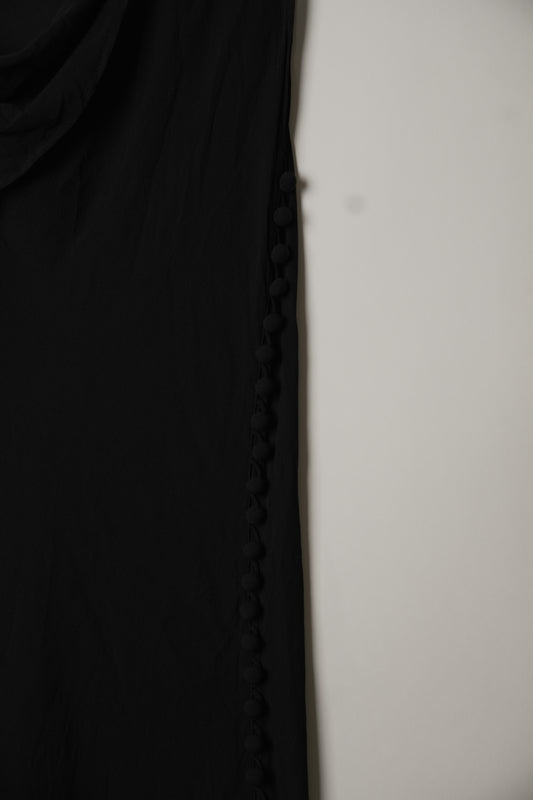Hiroko Koshino Silk Blend Sleeveless Side Button Down Dress