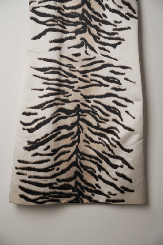 Celine Silk Zebra Sless Dress