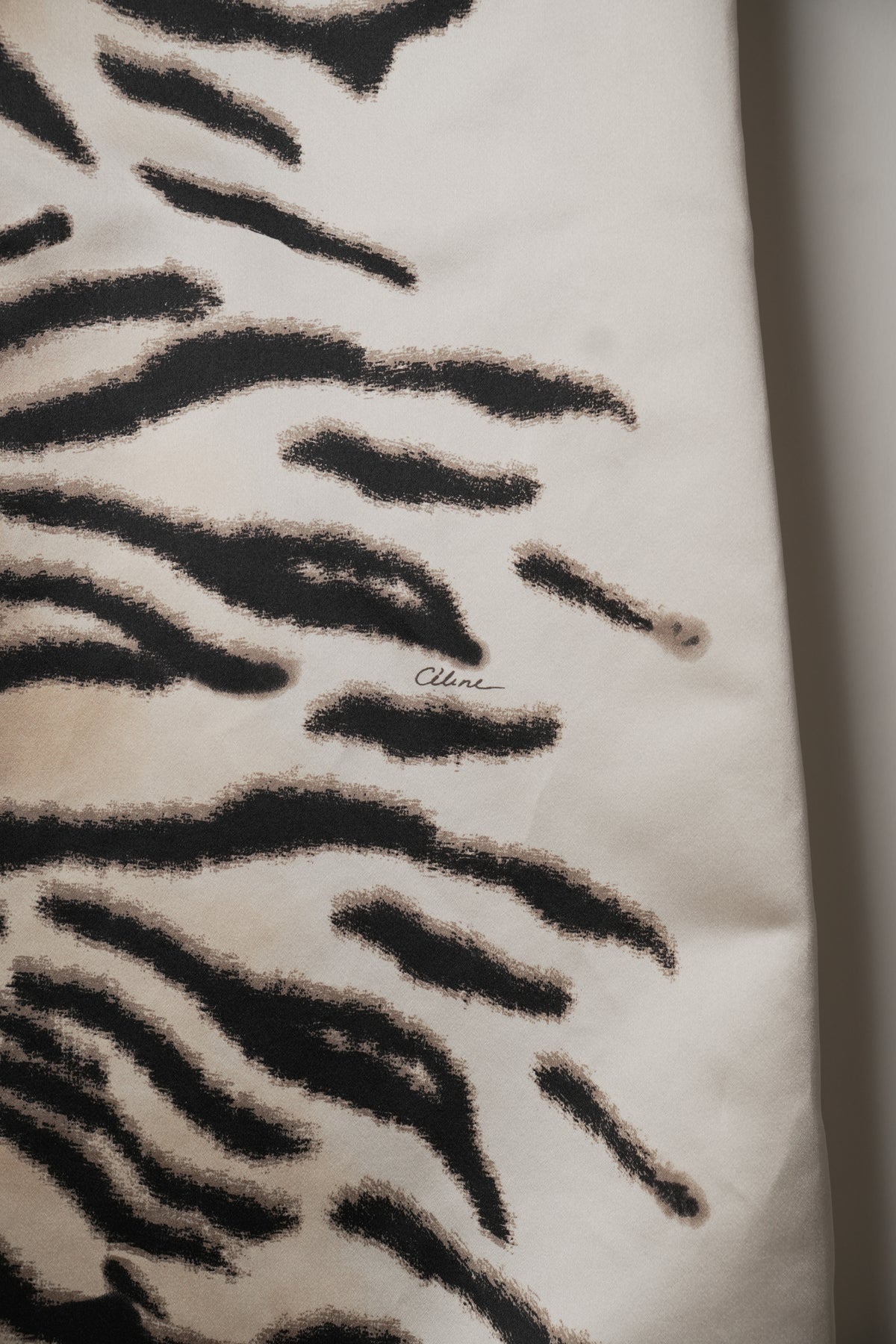 Celine Silk Zebra Sless Dress