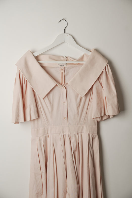 Alexander McQueen Baby Doll Puff SS Pink Dress