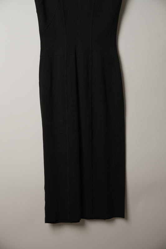 Prada Sleeveless Bodycon Midi Cotton Corset Dress