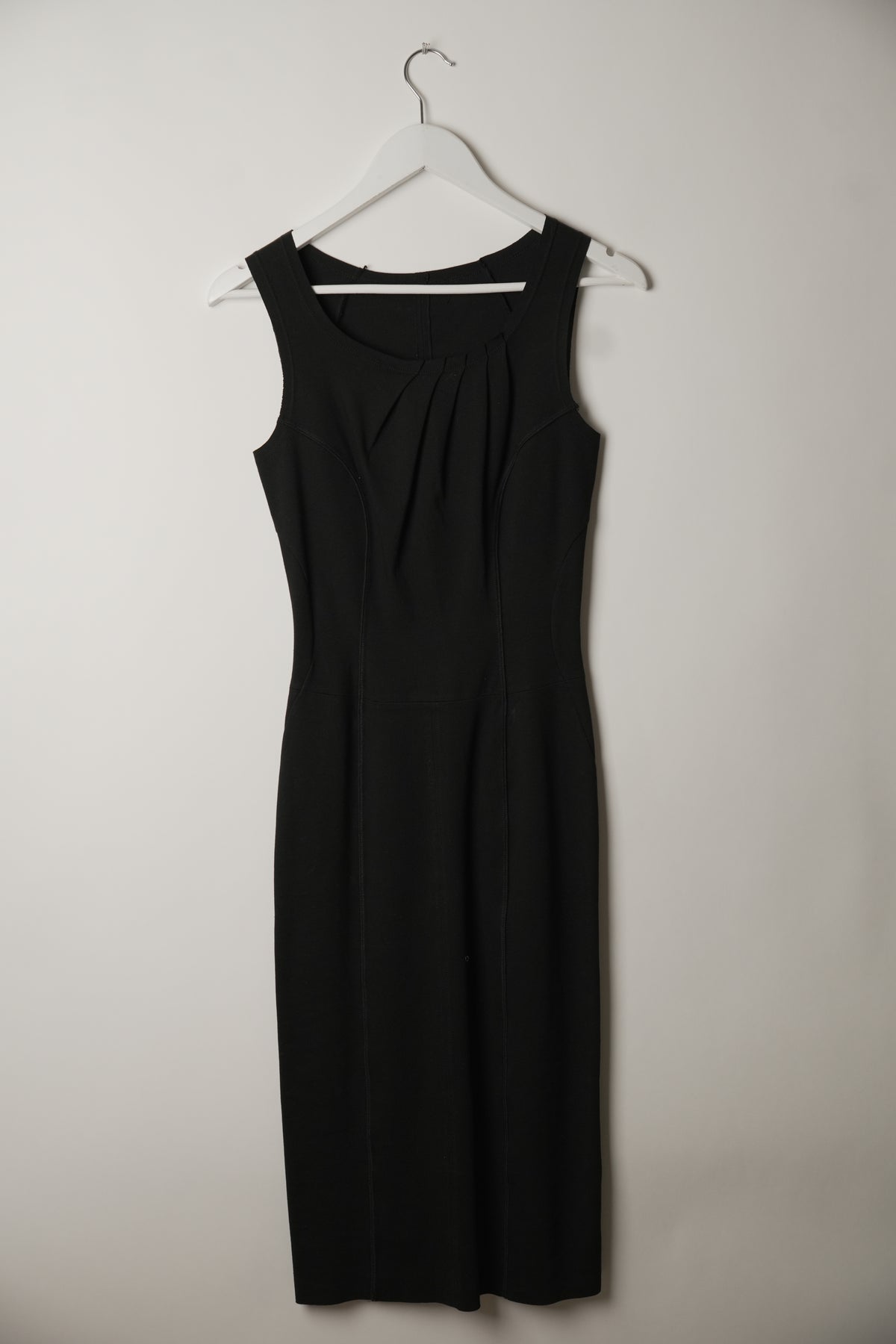 Prada Sleeveless Bodycon Midi Cotton Corset Dress