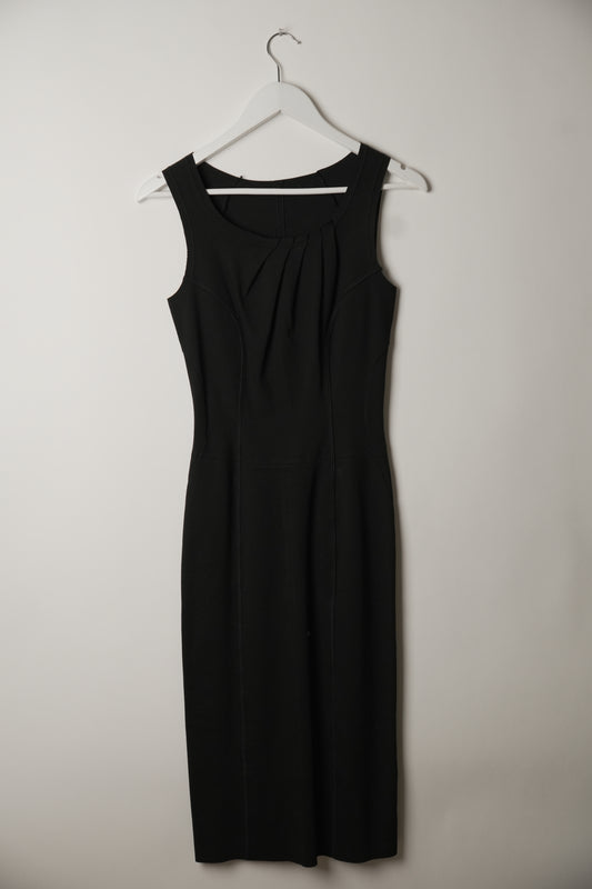 Prada Sleeveless Bodycon Midi Cotton Corset Dress