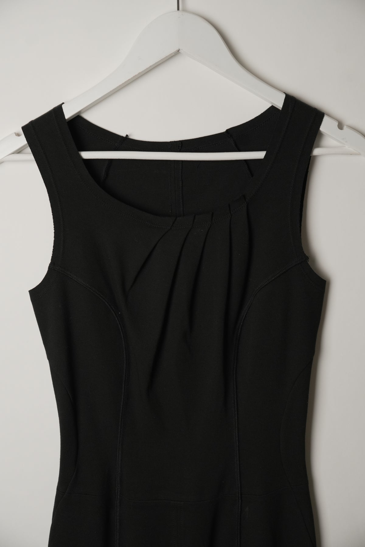 Prada Sleeveless Bodycon Midi Cotton Corset Dress
