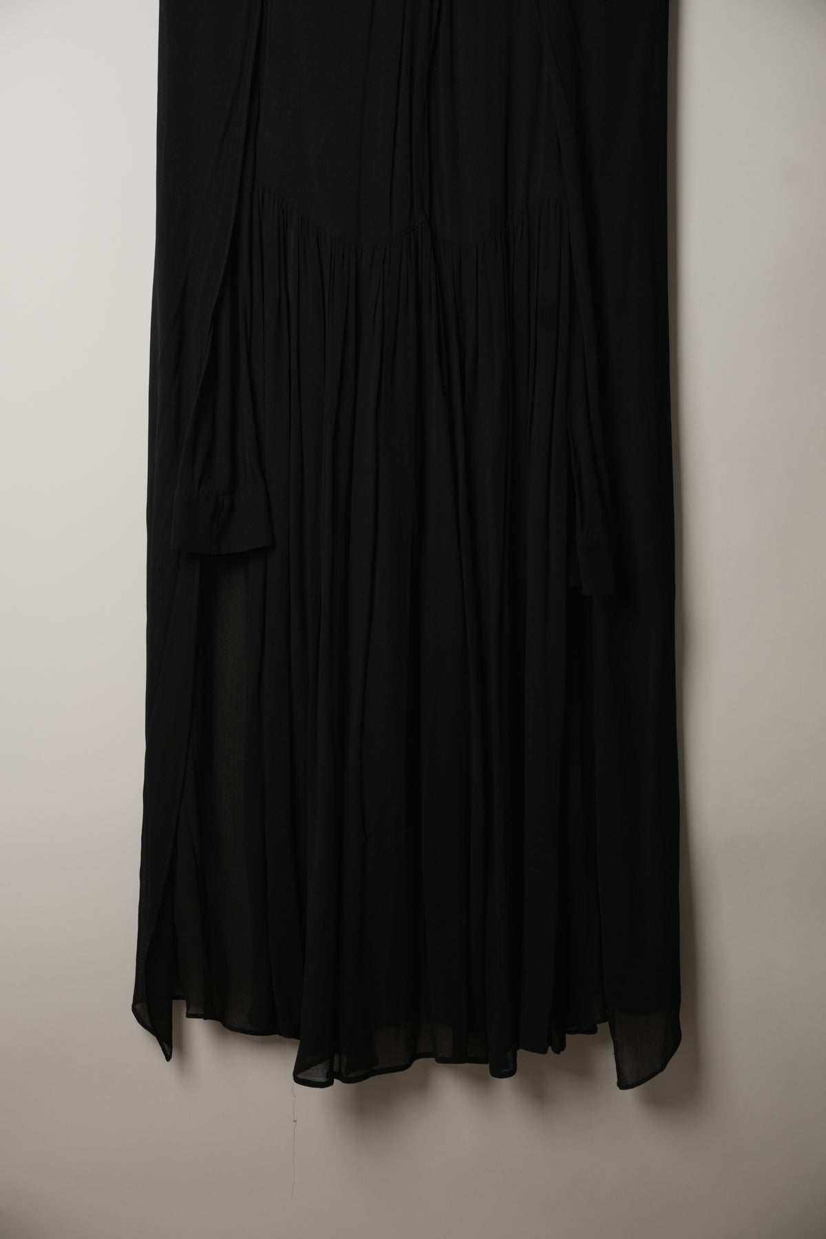 Prada Sheer Black Long Sleeve Dress