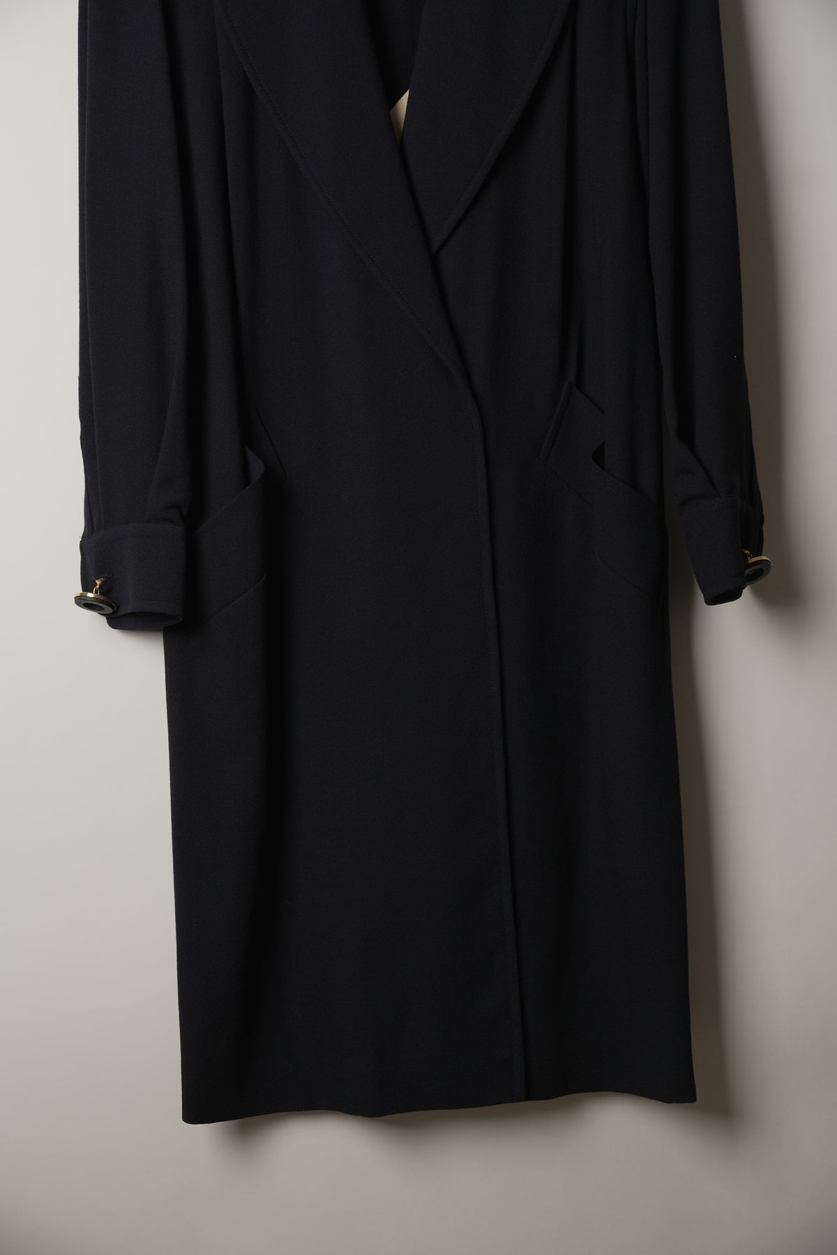 Gianfranco Ferre Navy with inbuilt shelf tank Long Sleeve Blazer Dress