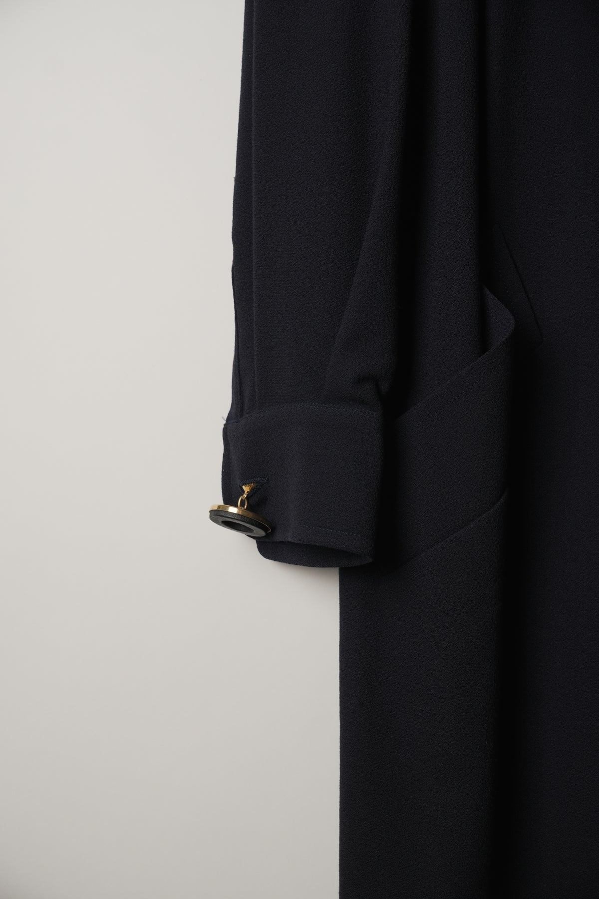 Gianfranco Ferre Navy with inbuilt shelf tank Long Sleeve Blazer Dress