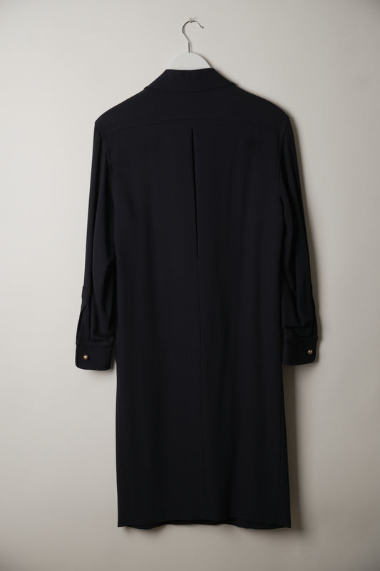 Gianfranco Ferre Navy with inbuilt shelf tank Long Sleeve Blazer Dress