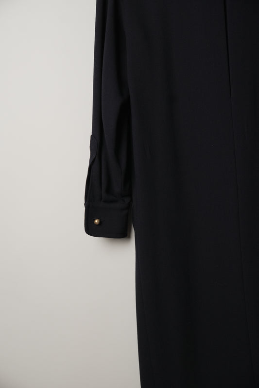 Gianfranco Ferre Navy with inbuilt shelf tank Long Sleeve Blazer Dress