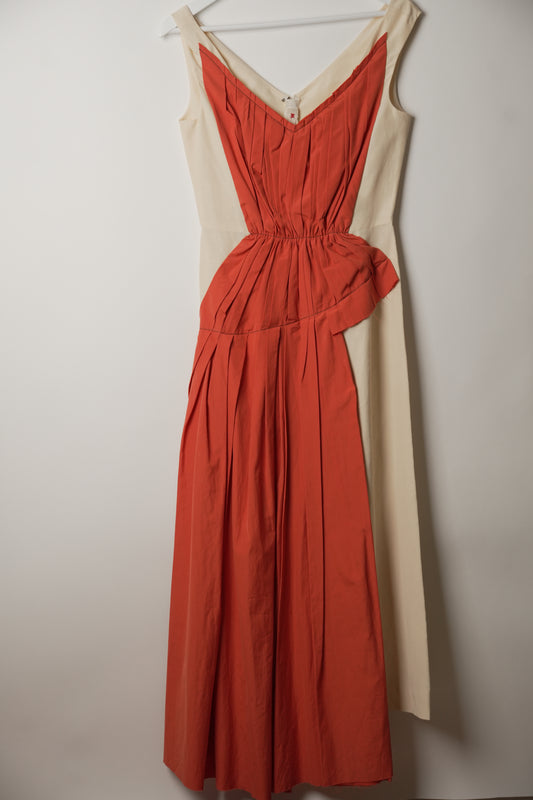 Marni BNWT Sless Pleated Silk Dress On Top Dress
