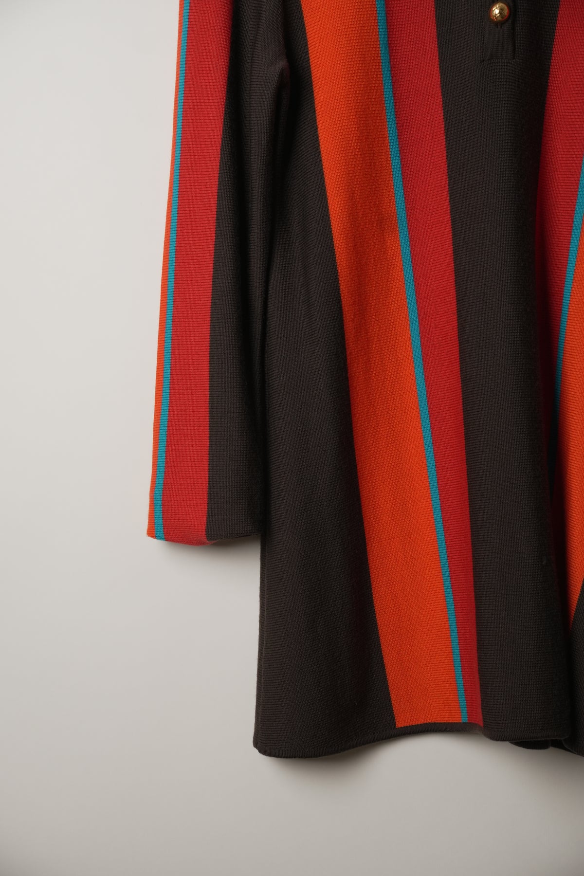 Celine Multi Colour Long Sleeve Knit Mini Dress