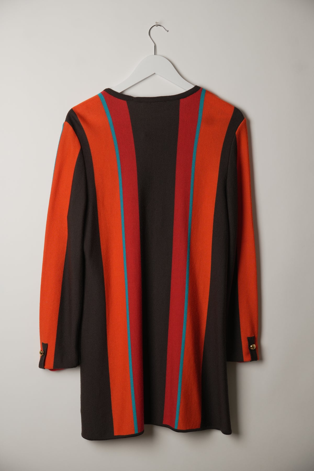 Celine Multi Colour Long Sleeve Knit Mini Dress