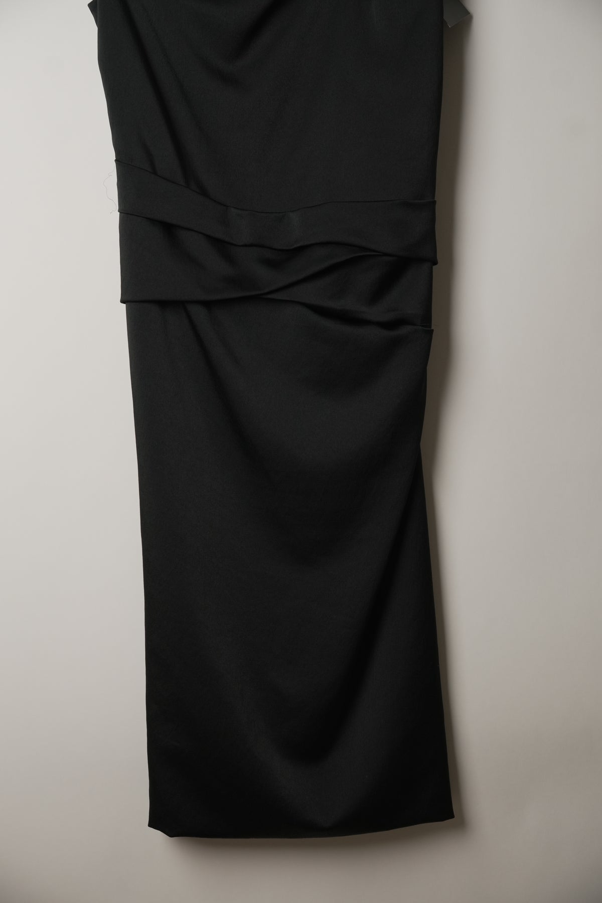 Valentino Knee Length Dress w Asymmetric Neck Bow