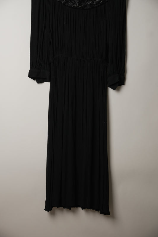 Christian Dior Embellished Boat Neck Long Sleeve Dress